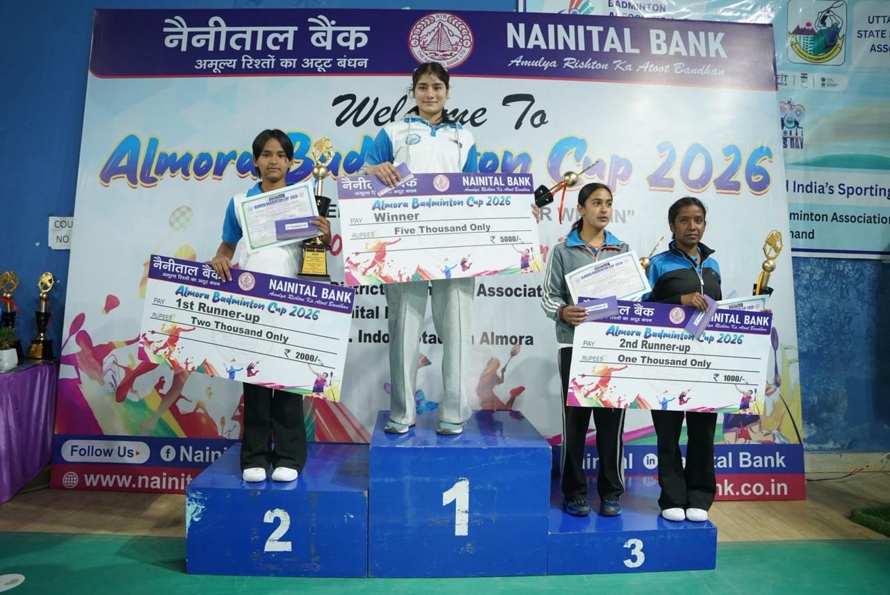 Almora Badminton Tournament (Under-13 and Under-17), sponsored by Nainital Bank,