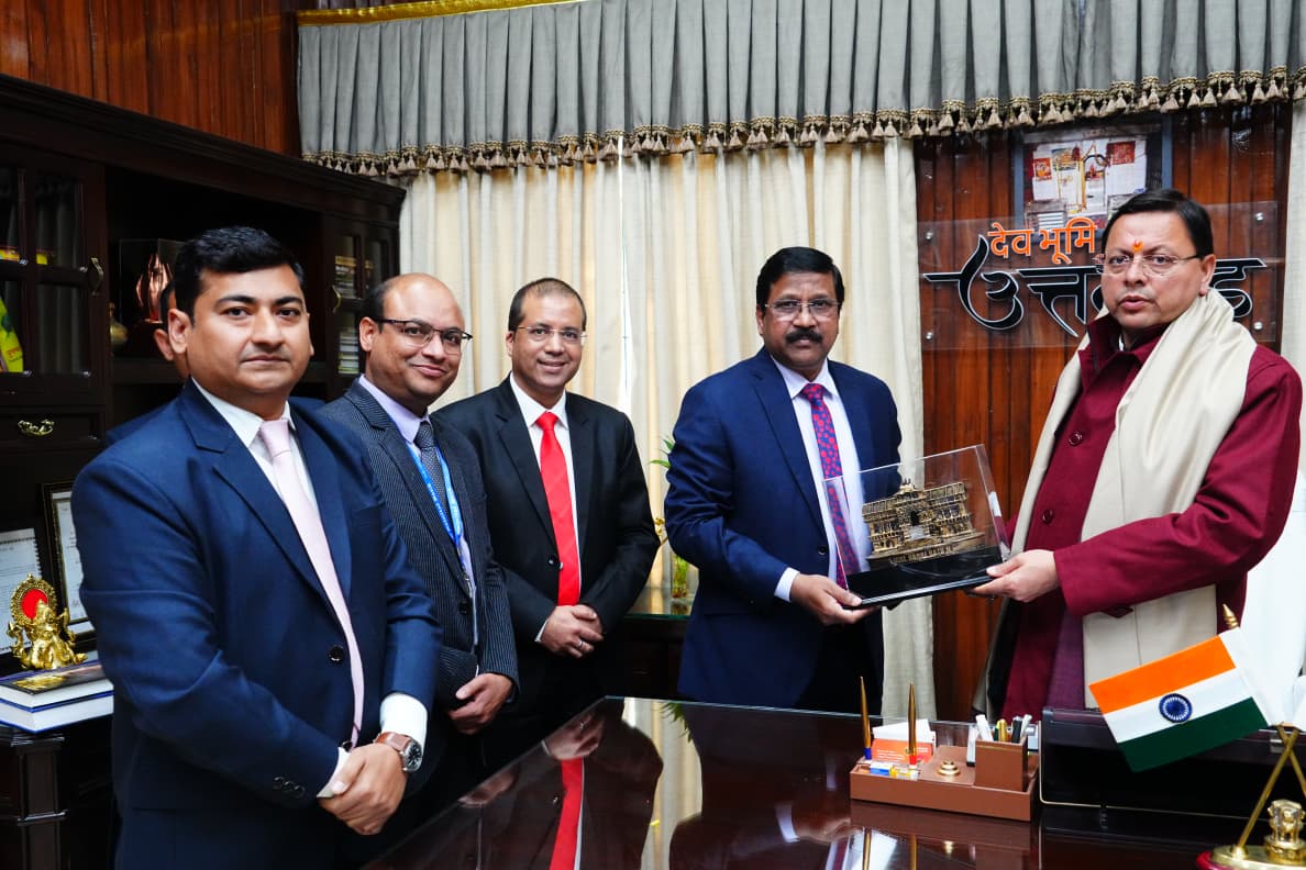The Bank’s Managing Director & CEO met Hon’ble Chief Minister Shri Pushkar Singh Dhami. Discussions included the “Chali Bhuli Scholarship Scheme