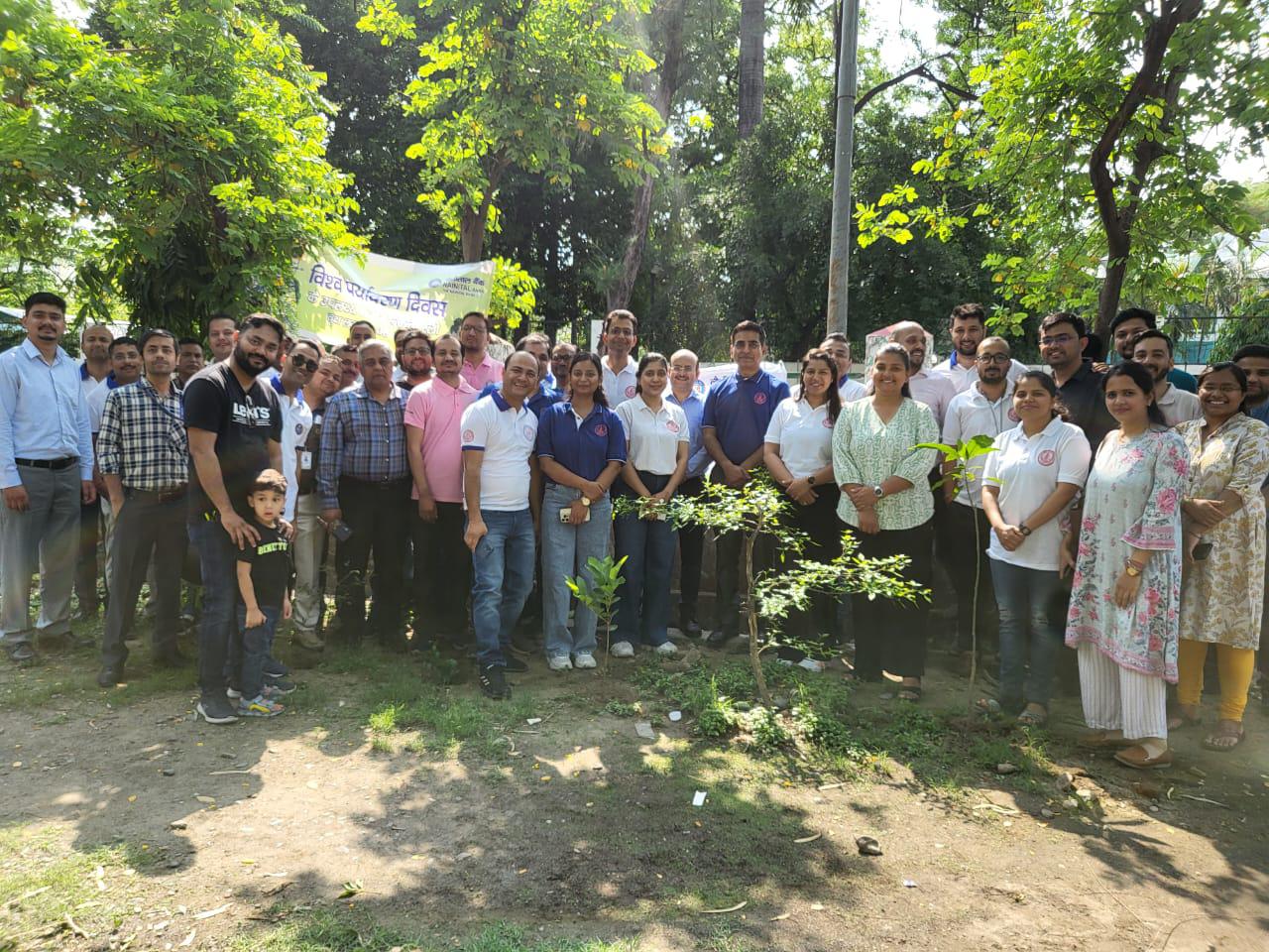 Nainital Bank organized free health camp,Yoga session and other activities on the occasion of International Yoga Day.