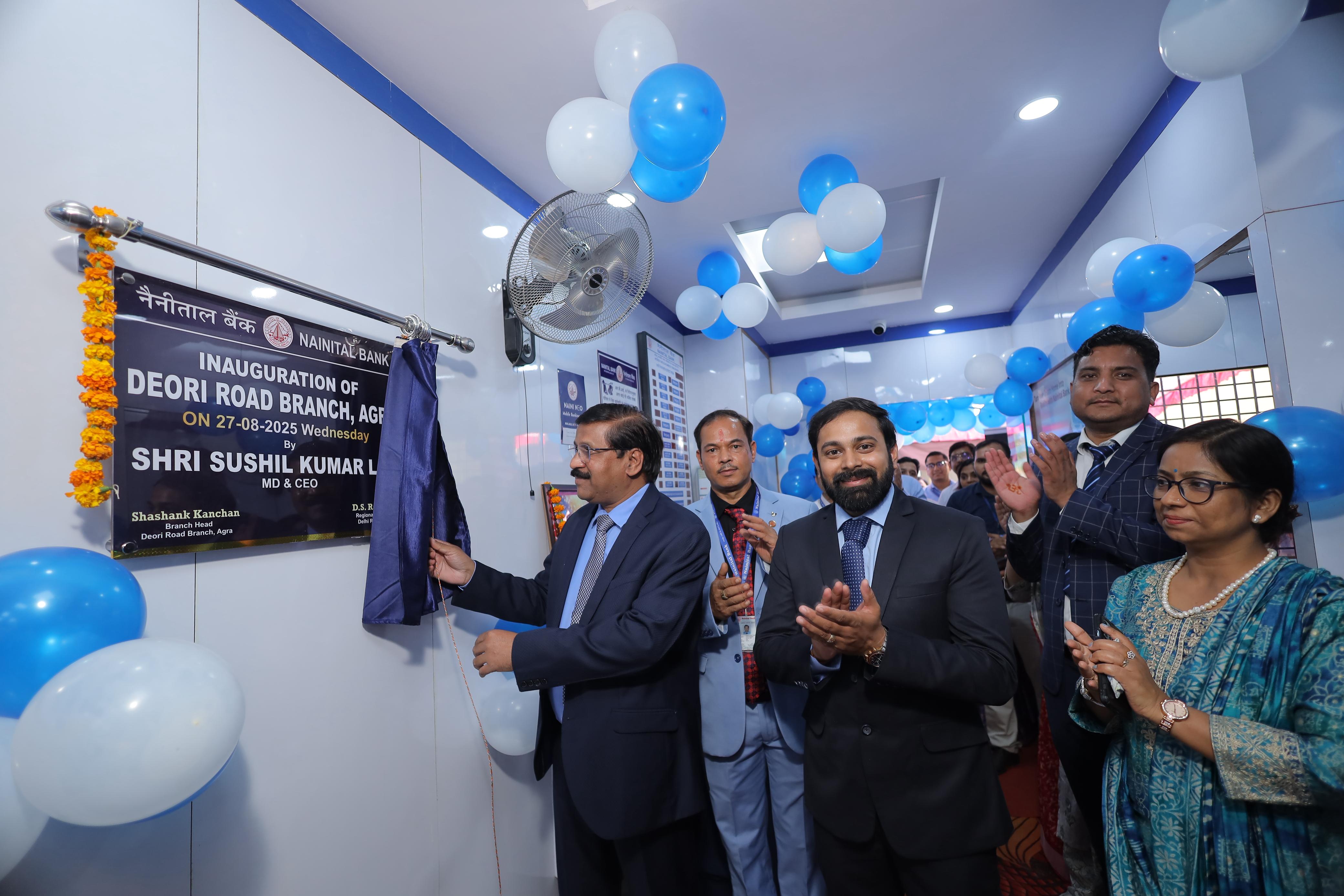 OPENING OF BANK'S BRANCH AT DEORI ROAD,AGRA.