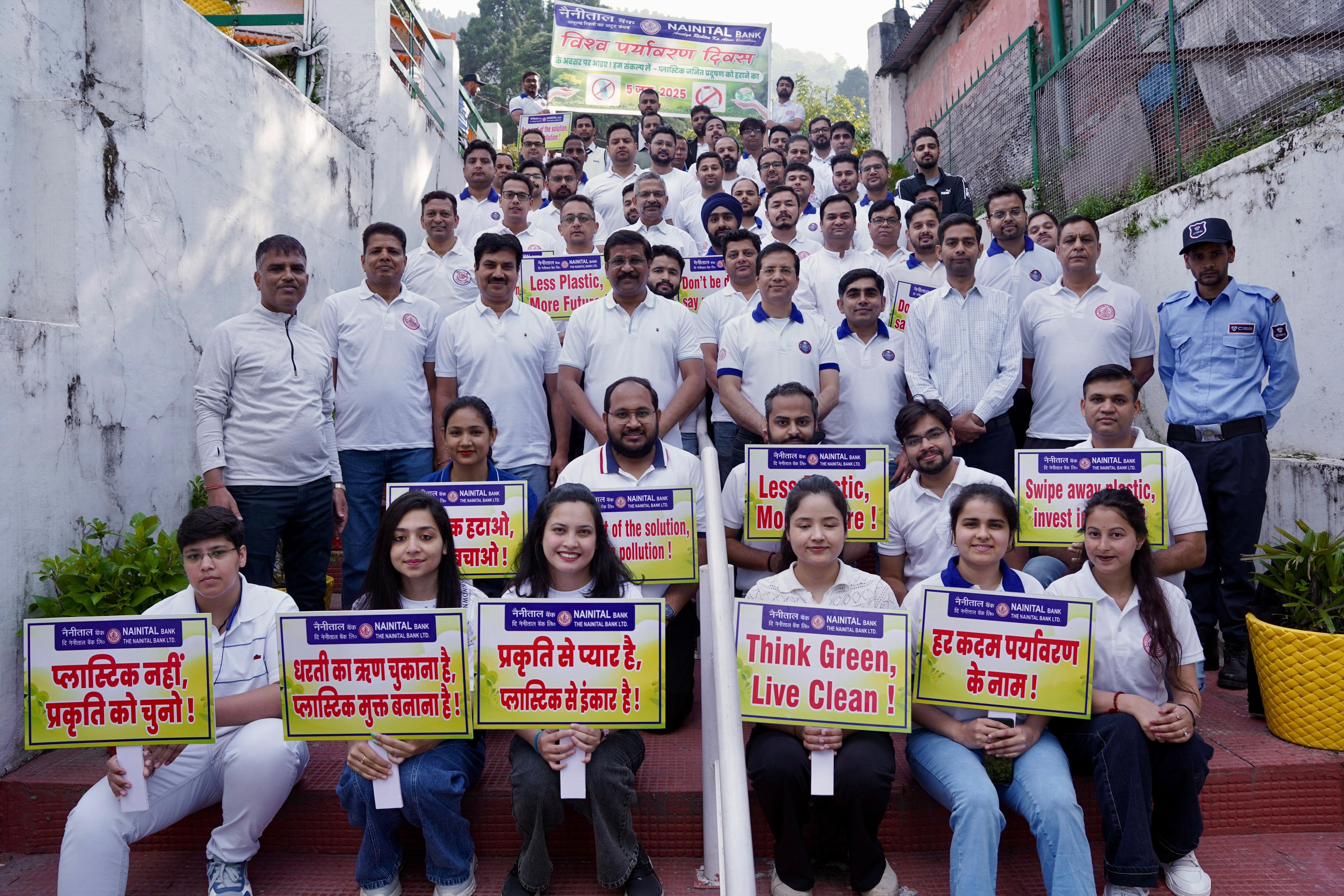 Nainital Bank organized free health camp,Yoga session and other activities on the occasion of International Yoga Day.