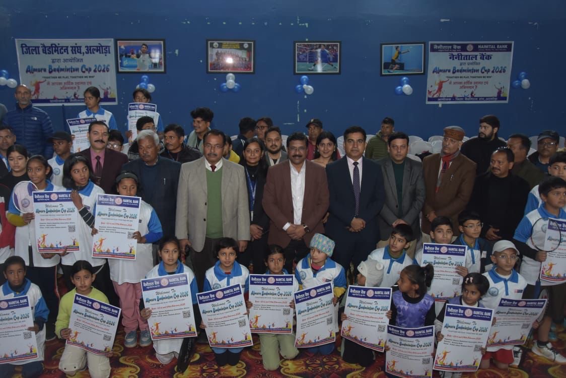 Almora Badminton Tournament (Under-13 and Under-17), sponsored by Nainital Bank,