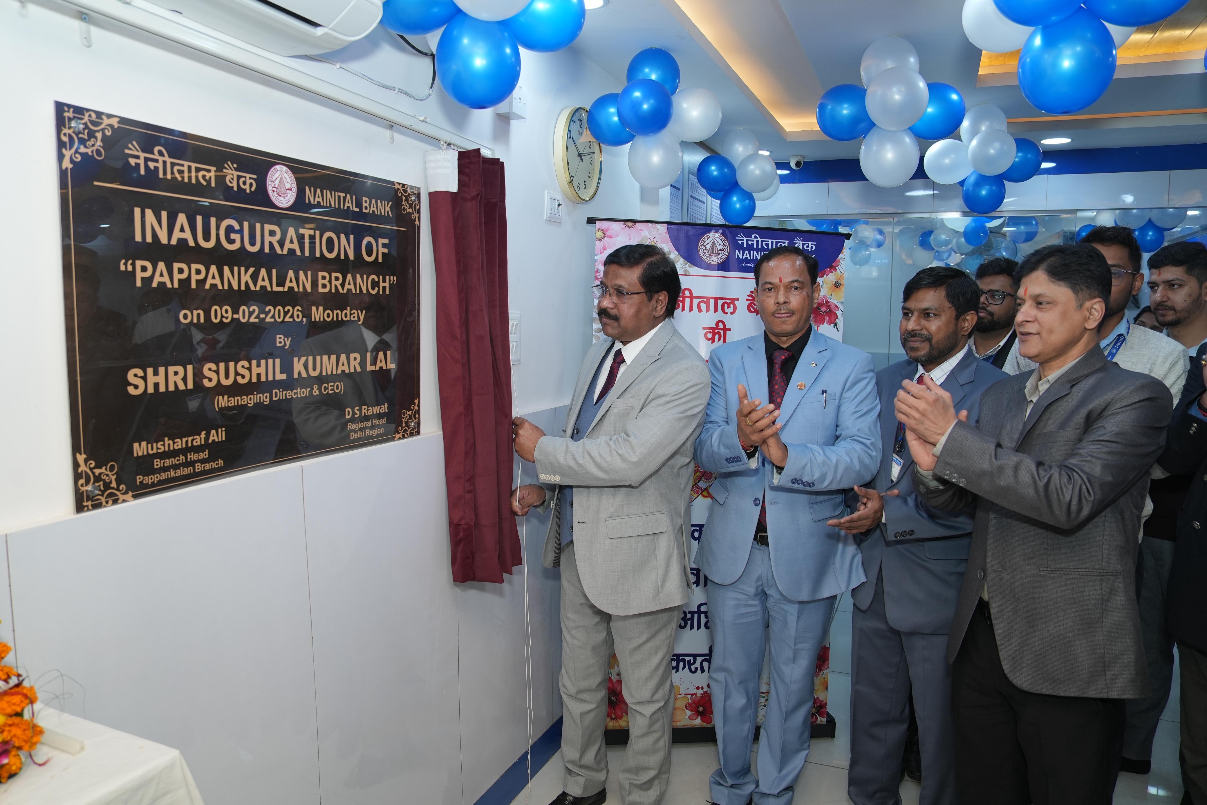 Nainital Bank inaugurates its refurbished Pappankala Branch