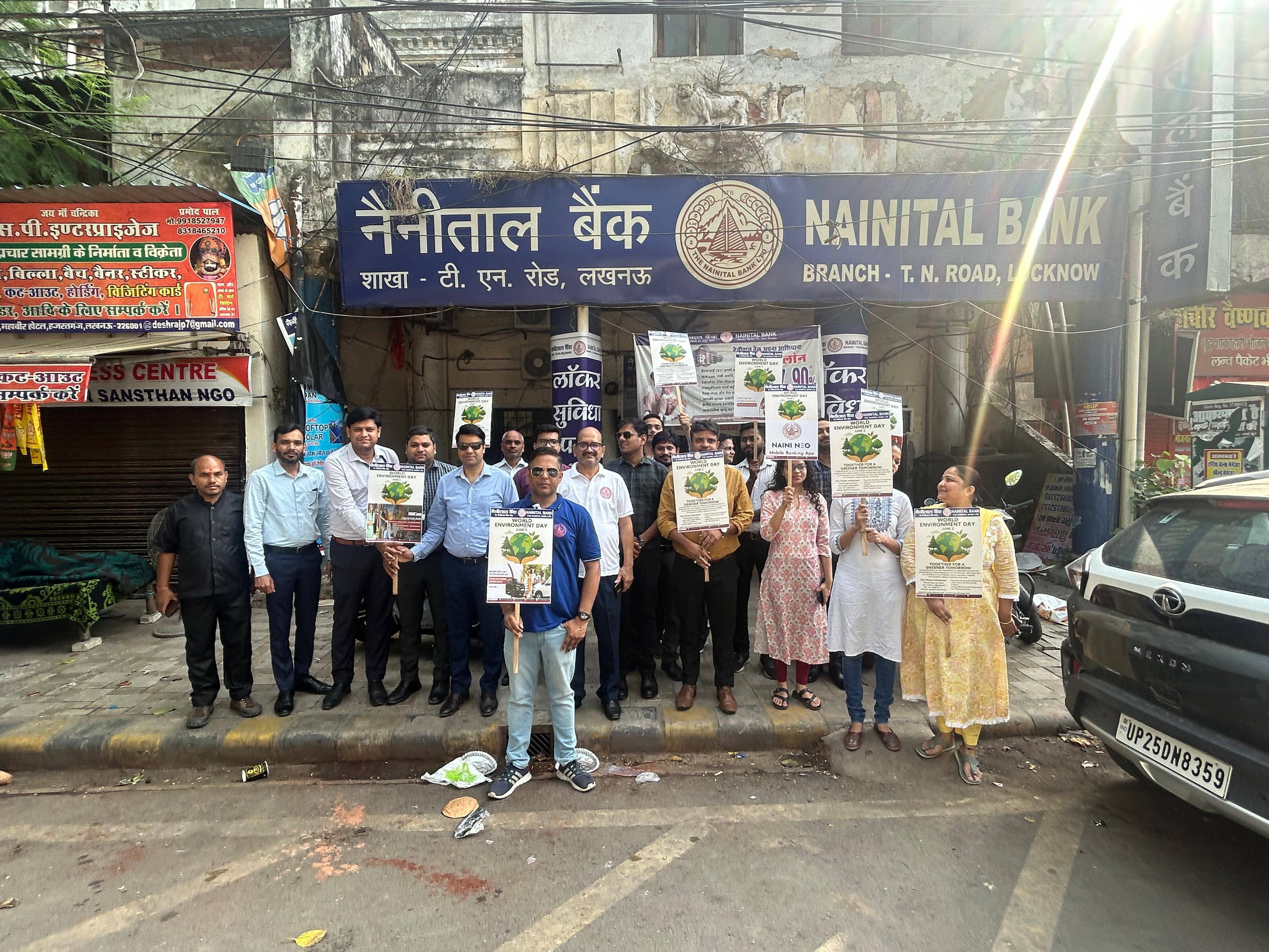 Nainital Bank organized free health camp,Yoga session and other activities on the occasion of International Yoga Day.