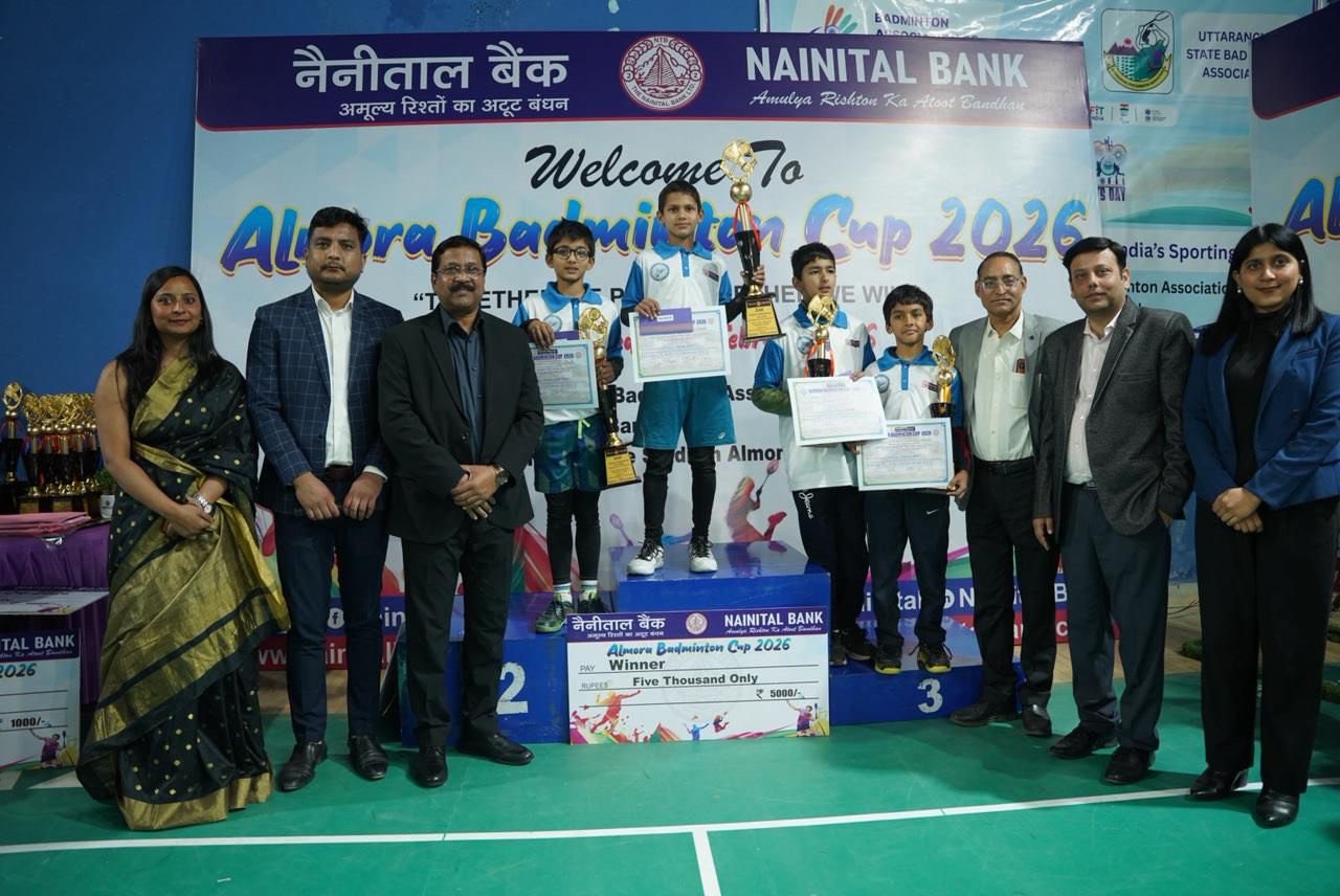 Almora Badminton Tournament (Under-13 and Under-17), sponsored by Nainital Bank,